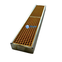Catalyseur catalytique pour poêle à bois personnalisé 6"x2" en céramique alvéolée avec coque en acier inoxydable pour la découpe de cheminée