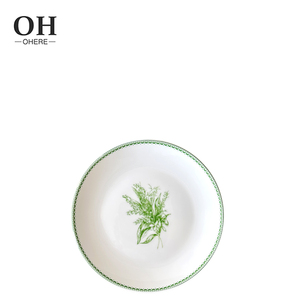 Bán buôn cao cấp xương Trung Quốc bellflower sứ Bộ đồ ăn Bộ sạc tấm món ăn trang trí vajilla cho Đảng và đám cưới - Product Image 5