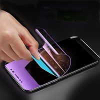 Películas Protectoras de Pantalla con Efecto Espejo de Luz Púrpura Fonlyu, Material para Cortar Láminas de Hidrogel EPU para Cualquier Máquina de Corte