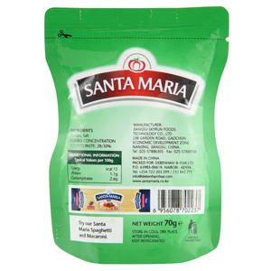 Deliziosa Pasta di Pomodoro di Alta Qualità in Bustina da 70g, Doppia Concentrazione, Salsa di Pomodoro - Product Image 2