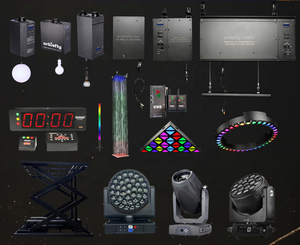 Système d'éclairage de Pixel de treuil LED DMX avec mouvement étagé haut et bas stroboscope effet d'étincelle arc-en-ciel - Product Image 6
