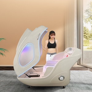 Best Price Commercial Steam Hydro Massage Bath Beauty Semi-sitting Ozone <b>Sauna</b> Photon Light Spa Capsule - Product Image 4