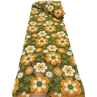 Tissu en dentelle soluble dans l'eau NI.AI Premium Haute Couture, tissu en dentelle guipure africaine de la plus haute qualité