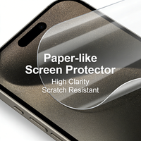 Protecteur d'écran universel en PET avec effet papier |   Protection d'écran ultra-fine, dureté 2-3H, anti-reflet, anti-traces de doigts, étanche, transparente, intégrale