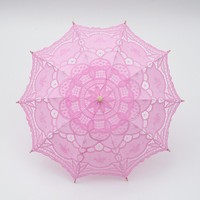 Parapluie pliant manuel en dentelle brodée de haute qualité, idéal pour mariage et protection solaire