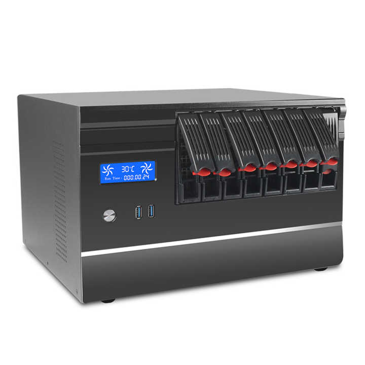 8 Bay Mini-ITX Nas Serverケース3.5  