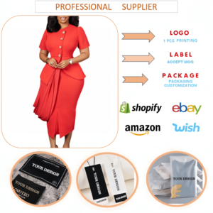 D613 Costumes pour femmes tendance, vêtements de bureau, <span class=keywords><strong>haut</strong></span> élégant à manches courtes <span class=keywords><strong>et</strong></span> col rond, <span class=keywords><strong>jupe</strong></span> slim, ensemble de 2 pièces pour femmes, ensembles de costumes formels - Product Image 3