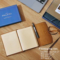 Diario de Cuero Genuino Hecho a Mano con Tapa Blanda, Cuaderno de Bocetos, Diario de Viaje, Papel en Blanco para Escribir, Cuaderno de Notas, Papelería