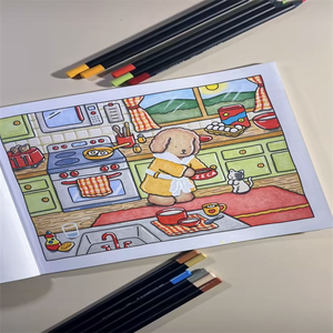 <span class=keywords><strong>Livre</strong></span> de coloriage personnalisé pour enfants, reliure parfaite, couverture souple, <span class=keywords><strong>livre</strong></span> de coloriage <span class=keywords><strong>aquarelle</strong></span> Kawaii pour tout-petits, service d'impression - Product Image 5