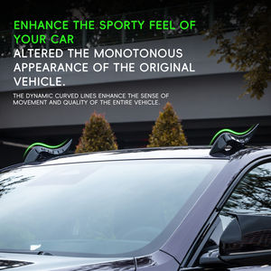 Générateur de <span class=keywords><strong>vortex</strong></span> de toit automobile Aileron ABS Déflecteur de vent Aile Adhésif non percé Aileron de toit universel Style Sport Aileron de toit de voiture - Product Image 4