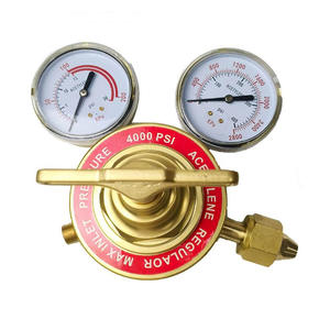 Régulateur de torche en laiton robuste CGA300 pour propane et CO2, manomètre d'oxygène CGA540, manomètre de réservoir de grande taille - Product Image 1