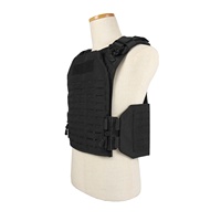 Chaleco Táctico MOLLE de Liberación Rápida con Corte Láser de 10x12 Pulgadas, Chaleco de Seguridad MOLLE para Hombre, Chaleco Táctico CS
