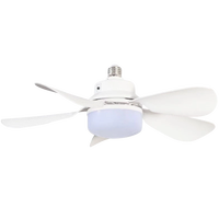 Ventilateur de plafond LED détachable avec télécommande, douille E27, 420 mm 520 mm, pour petite pièce, chambre d'enfant