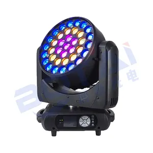 37X15W Wash+zoom LED moving head lights stage disco lights equipment