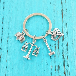 Pendentif DIY en alliage de bijouterie MOQ, marteau de procureur, porte-clés, cadeau pour étudiant en droit, <span class=keywords><strong>avocat</strong></span>, camarade de classe - Product Image 1