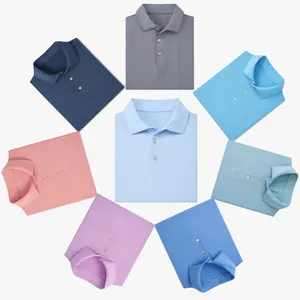 새로운 디자이너 주문 승화 골프 폴로 셔츠 남성용 하이 퀄리티 냄새 방지 스트라이프 골프 폴로 개인 라벨 골프웨어