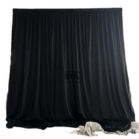 Kits de tuyaux et de draperies Rideaux de tuyaux et de draperies de haute qualité de 20 pieds Support réglable pour tuyaux et draperies