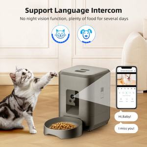 Kamera ile Tuya otomatik kedi besleyiciler Pet kuru gıda dağıtıcı zaman zamanlama otomatik Wifi ile kedi maması dağıtıcı - Product Image 3