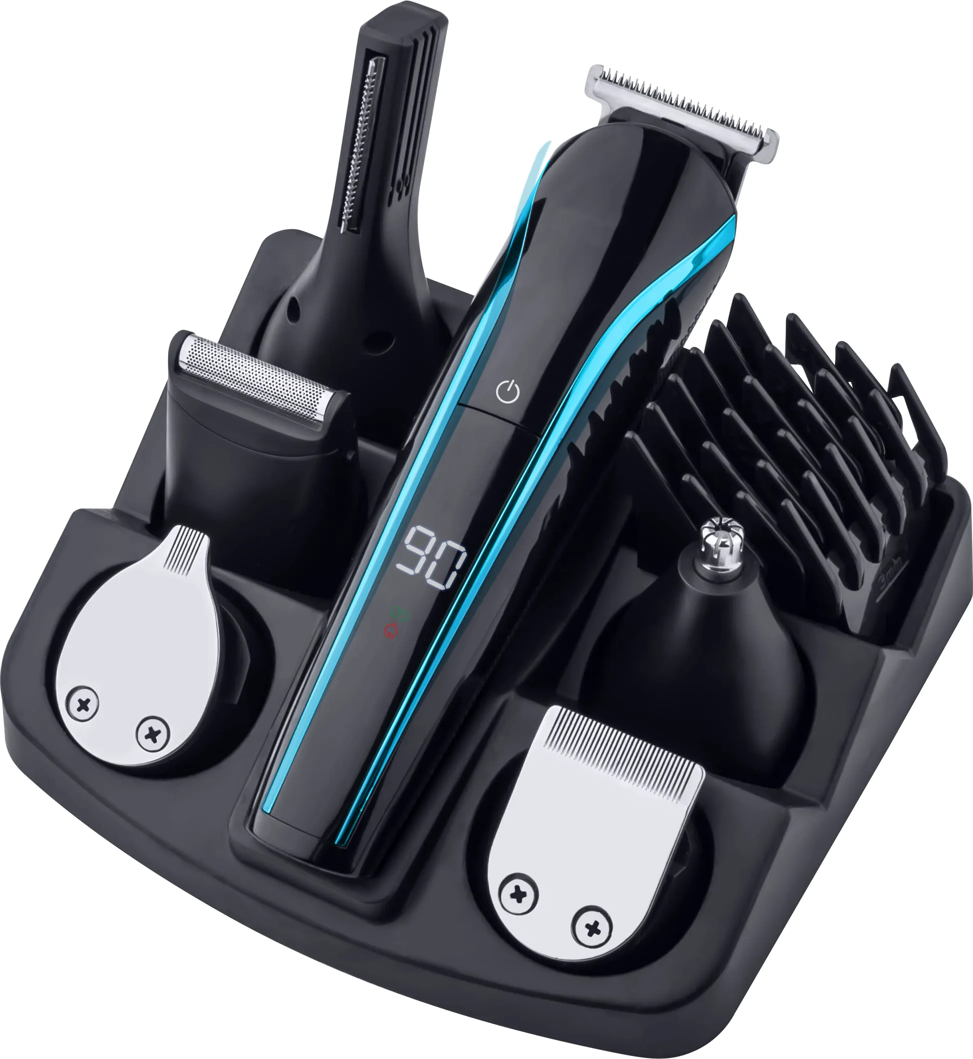 Fanke Grooming Kits Professionele Oplaadbare Multi-Functionele Body Tondeuse Baard En Neus Trimmer Voor Mannen