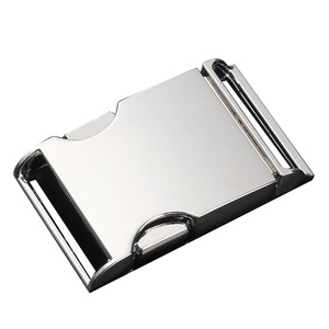 Hebillas de cierre automático de aleación de zinc plateadas y negras para cinturones, bolsos, mochilas, correas, herrajes DZQ075-25 - Product Image 4