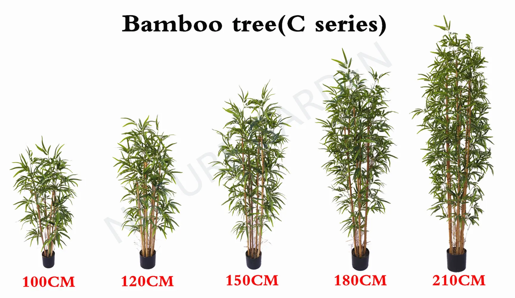 Fausses feuilles de bambou pour décoration de jardin, plante en plastique, arbre en bambou artificiel d'intérieur