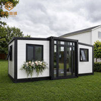 Maison conteneur modulaire préfabriquée de luxe 20ft 40ft entièrement meublée avec cuisine, salle de bain et bureau, prête à être expédiée, à vendre