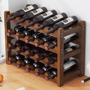 Luxury wine <b>rack</b>, high-end home wine <b>rack</b>, thickened storage <b>rack</b>, living room wine cabinet, desktop display stand. - Product Image 1