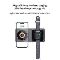 2-in-1 15W Schnelles Kabelloses Ladegerät Faltbare Magnetische QC3.0 All-in-One Ladestation für Mobiltelefone Uhren & Kopfhörer