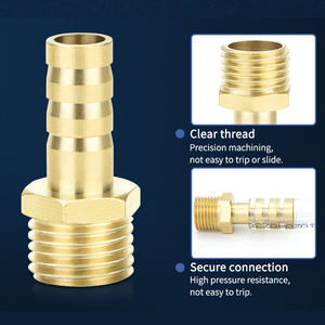 Conector de Cobre Tipo Pagoda de 1/8\", 1/4\", 3/8\", 1/2\" de Espesor, Rosca Interior y Exterior, Accesorios de Unión Neumática, 1/8\", 1/4\", 3/8\" Neumático - Product Image 2