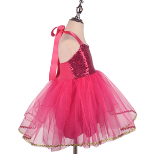 Vestido de Tul con Lentejuelas Brillantes y Lazo, Disfraz de Princesa <span class=keywords><strong>para</strong></span> Niñas Pequeñas, <span class=keywords><strong>para</strong></span> Actuaciones y Fiestas - Product Image 2