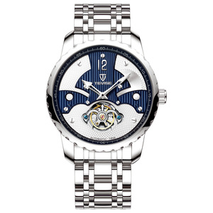 Top Design 3D Tourbillon Mechanical Wristwatch for Men Hollow-out Businessman Fashion Watch - Product Image 4