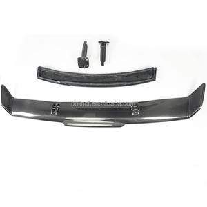 Aileron arrière de style P PI en fibre de carbone pour Audi R8 V8 V10 2009-2015 avec plaque inférieure - Product Image 3