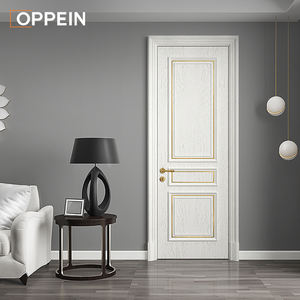 OPPEIN Moderne Waterdichte PVC Houten Villa Deur met Glasvezel Scherm, Gelakte Binnenkant, Appartementdeur - Product Image 3