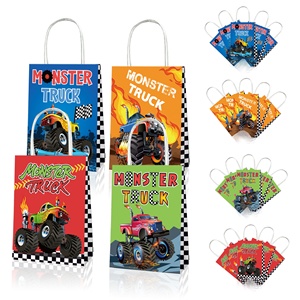 Huancai-bolsas <span class=keywords><strong>de</strong></span> papel <span class=keywords><strong>de</strong></span> regalo <span class=keywords><strong>de</strong></span> camión <span class=keywords><strong>monstruo</strong></span> con asas, bolsas <span class=keywords><strong>de</strong></span> recuerdo <span class=keywords><strong>de</strong></span> fiesta para niños, dulces, suministros para fiesta <span class=keywords><strong>de</strong></span> carreras, 12 Uds. - Product Image 1