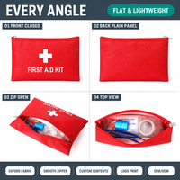 Trousse de Premiers Secours Mini Smileplus en Gros, Format Portable de Poche, Pochette Oxford Étanche avec Fermeture Éclair, Certifiée CE Classe II, Logo Personnalisé