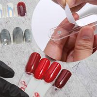 Tiras Adhesivas Transparentes para Manicura LS, Cinta Acrílica de Doble Cara Sensible a la Presión con Adhesivo de PU para Sellado de Bolsas