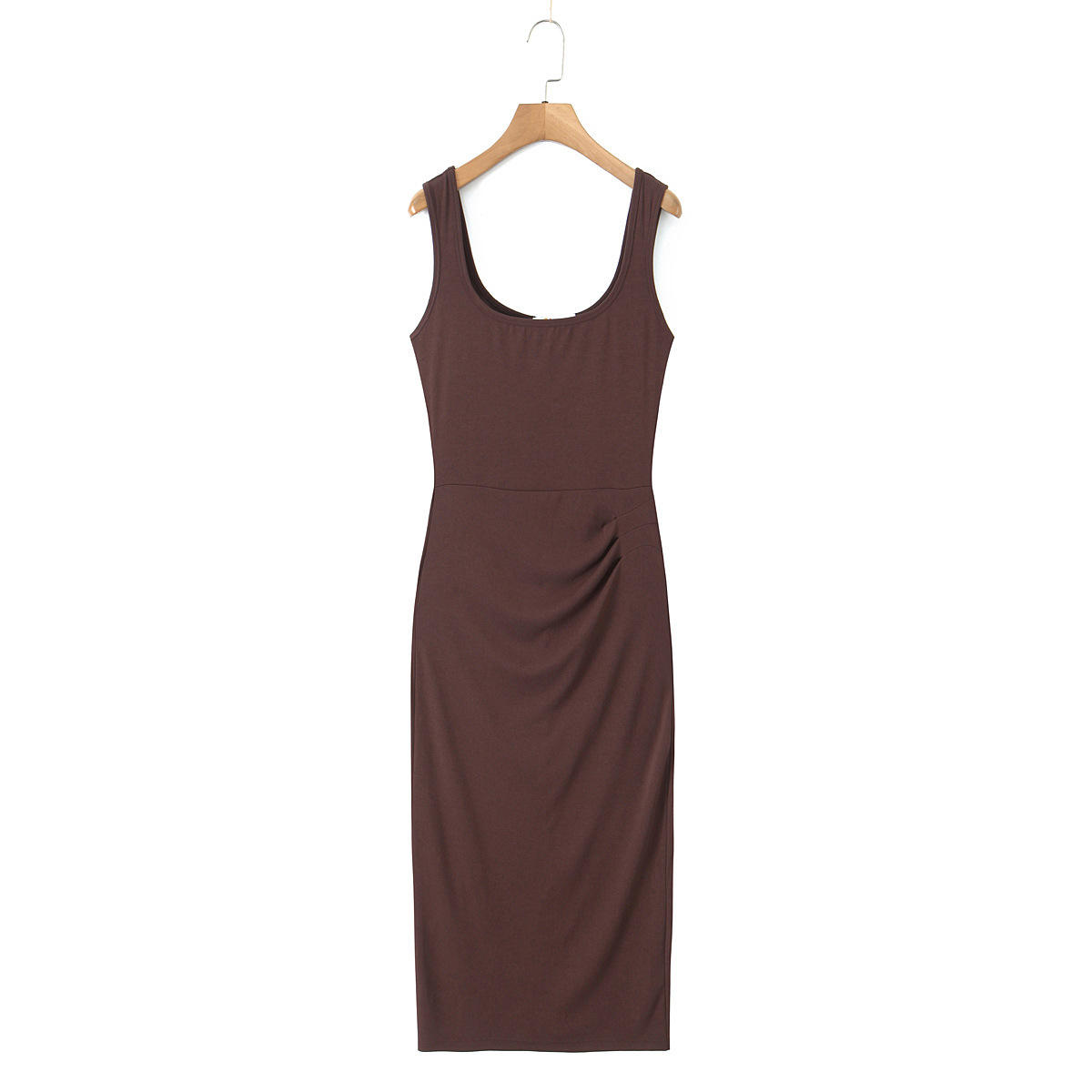 ชุดเดรสสีน้ำตาลช็อคโกแลต