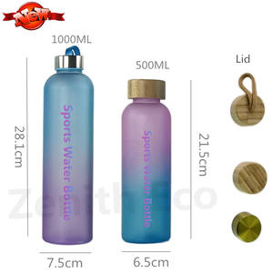 कस्टम 1000 मिलीलीटर खेल प्लास्टिक प्रोटीन शेकर बोतल बीपीए के लिए जिम और आउटडोर के लिए मुफ्त - Product Image 2