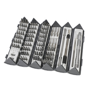 Kit de tournevis magnétique OEM 128-en-1, multifonction, en acier inoxydable, avec étui rigide pour réparation - Product Image 2