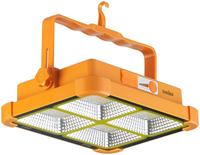 Lampe de travail solaire portable, lampe de travail d'urgence à batterie, 5 modes d'éclairage, rechargeable par USB, lampe de travail LED COB super lumineuse