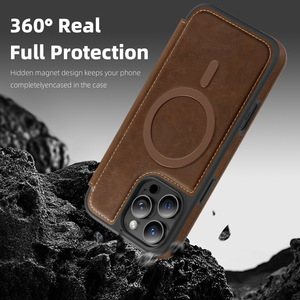 Funda Magnética de Cuero con Diseño de Animales para iPhone 16E, para 17 <span class=keywords><strong>Pro</strong></span> <span class=keywords><strong>Max</strong></span>, con Ranura para Tarjetas, Funda Protectora para 14/13 - Product Image 3