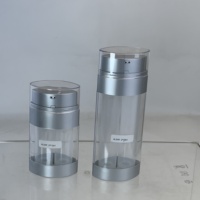 Bouteille de lotion sans air à double chambre 15mlx2 plastique PP Pump Skin Care Serum Parfum Packaging Sérigraphie
