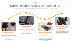 Ropa Interior Menstrual para Mujer, de Bambú Orgánico OEKO, 60 ml, Alta Elasticidad, Tallas S-2XL, Sin Costuras, 4 Capas, a Prueba de Fugas, Transpirable, Flujo Abundante - Product Image 6