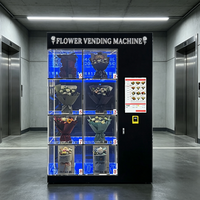 Distributeur Automatique de Fleurs Réfrigéré 24h/24 avec SDK, Paiement par Carte de Crédit, Monnayeur, Refroidissement LED, Kiosque Libre-Service pour Bouquets, Idéal Centres Commerciaux et Extérieur