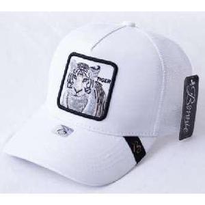 Gorra Trucker Tiger Ajustable de Malla, Unisex, Uso Casual, Cuatro Estaciones, Diseño de 6 Paneles, Parche Frontal Bordado a Mano - Product Image 1