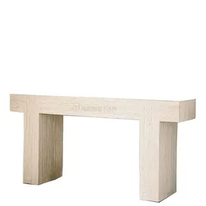Nouveau design table <span class=keywords><strong>console</strong></span> <span class=keywords><strong>de</strong></span> style simple avec décoration d'entrée <span class=keywords><strong>de</strong></span> salon en travertin mable table <span class=keywords><strong>console</strong></span> mobilier <span class=keywords><strong>de</strong></span> <span class=keywords><strong>jardin</strong></span> extérieur - Product Image 1
