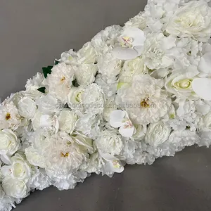 Wedding Customized Artificial Silk Flower Table Runner Centerpiece