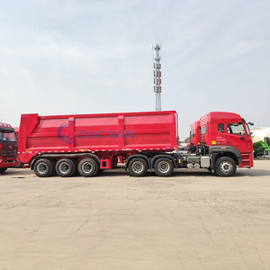 Trailer Dump Semi Otomatis LONGWIN dengan Konveyor <span class=keywords><strong>Belt</strong></span> dan Sistem Pelepasan Otomatis - Product Image 3