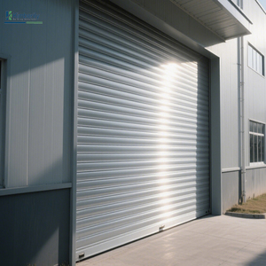 Puerta de Garaje Enrollable Automática, Industrial, Eléctrica, de Acero Galvanizado, Resistente al Viento, para Hoteles, Villas y Escuelas - Product Image 3