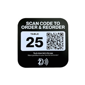 Miếng Dán Dính Bán Chạy Thẻ <span class=keywords><strong>NFC</strong></span> Acrylic 13.56Mhz Thẻ Mã Hóa URL Thẻ Menu Đặt Hàng Trên Bàn <span class=keywords><strong>NFC</strong></span> /QR Có Thể In - Product Image 2